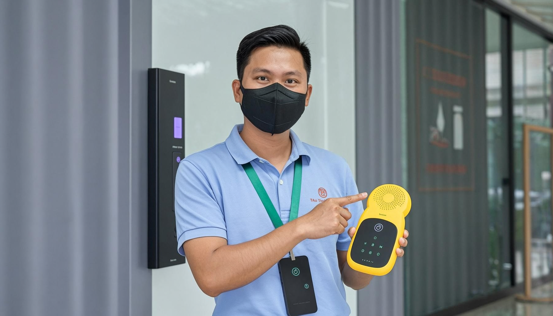 Lắp đặt chuông hình thông minh tại cổng nhà