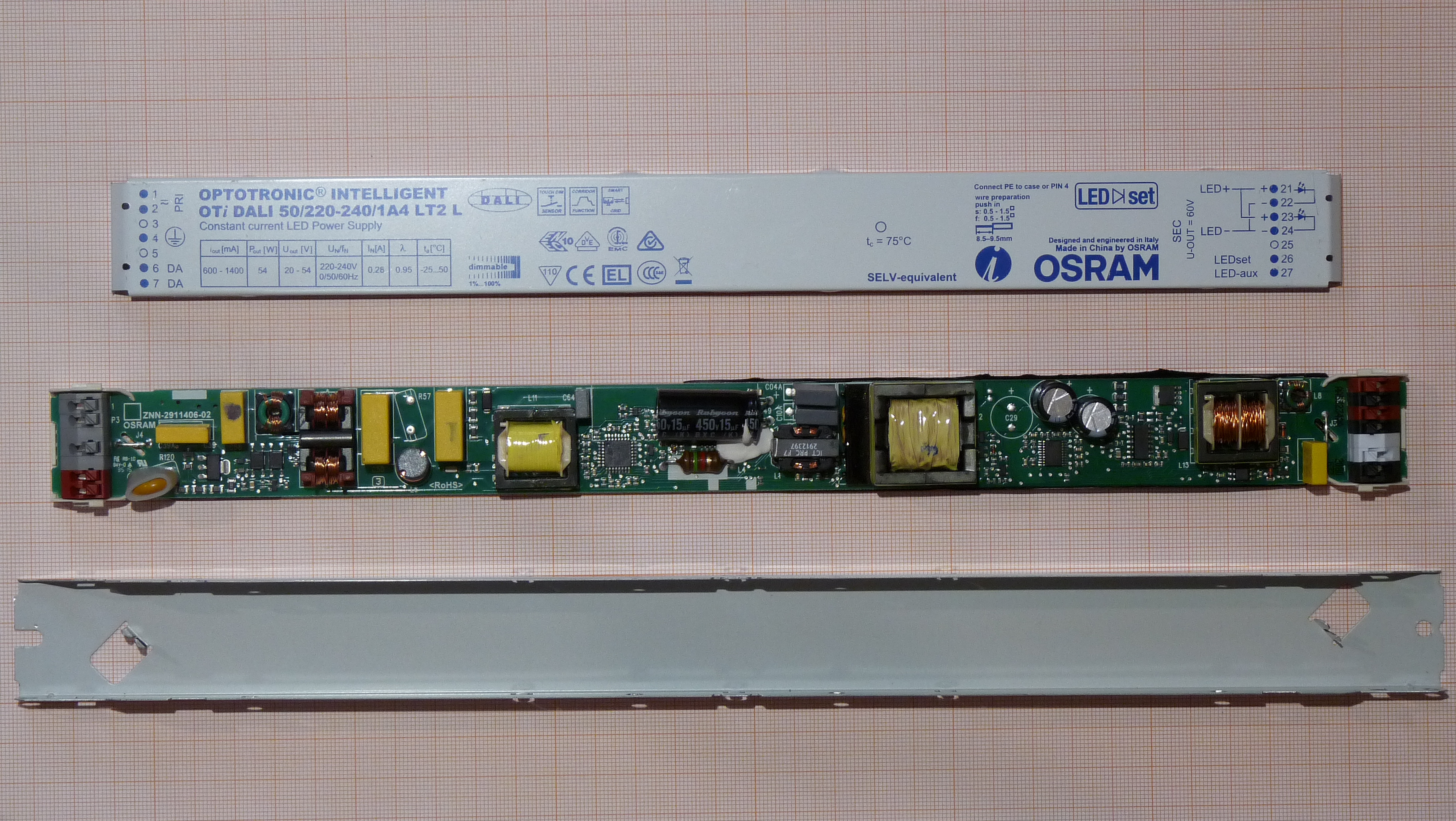 OSRAM DALI driver — thiết bị điều khiển đèn thực tế